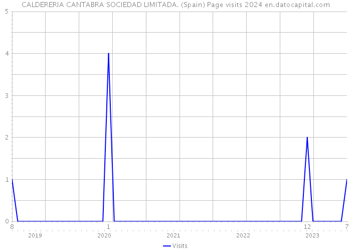 CALDERERIA CANTABRA SOCIEDAD LIMITADA. (Spain) Page visits 2024 