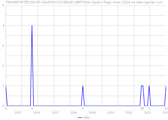 TRANSPORTES DAVID GALDON SOCIEDAD LIMITADA (Spain) Page visits 2024 