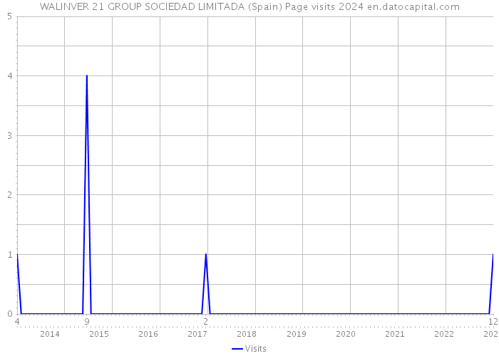 WALINVER 21 GROUP SOCIEDAD LIMITADA (Spain) Page visits 2024 