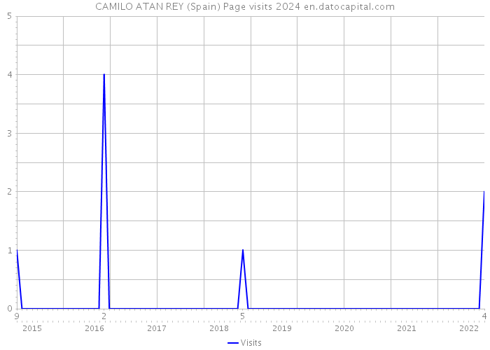 CAMILO ATAN REY (Spain) Page visits 2024 