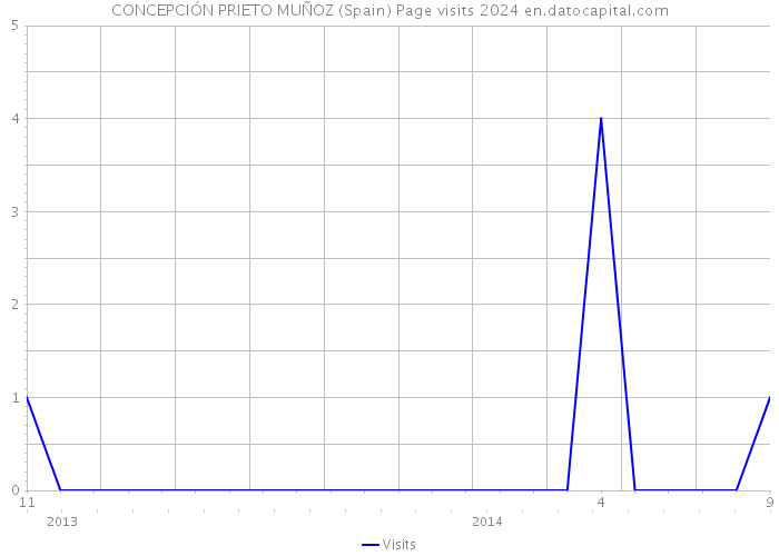 CONCEPCIÓN PRIETO MUÑOZ (Spain) Page visits 2024 