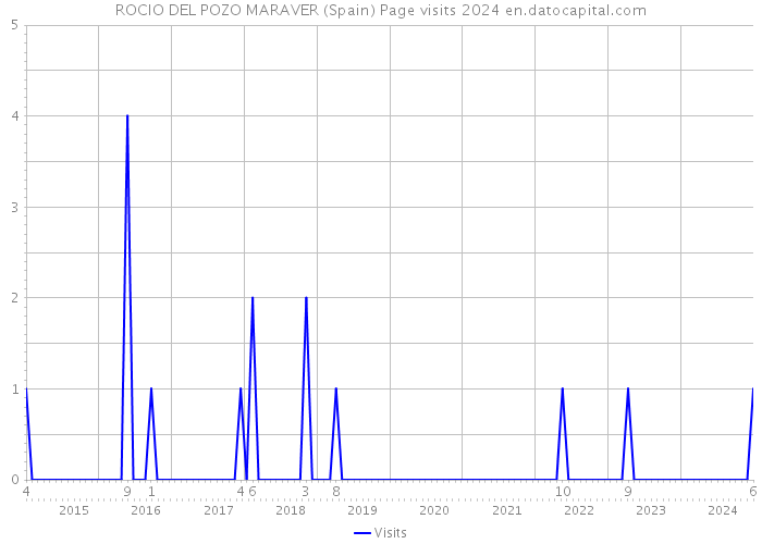 ROCIO DEL POZO MARAVER (Spain) Page visits 2024 