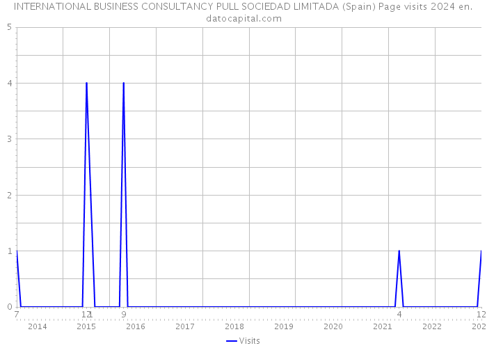 INTERNATIONAL BUSINESS CONSULTANCY PULL SOCIEDAD LIMITADA (Spain) Page visits 2024 