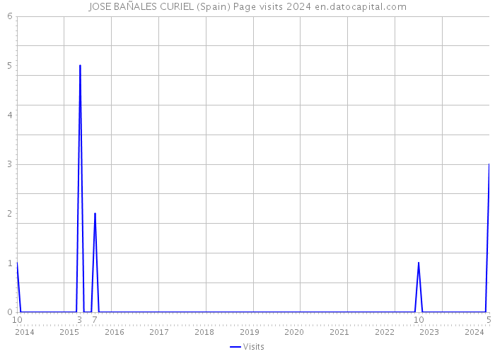 JOSE BAÑALES CURIEL (Spain) Page visits 2024 