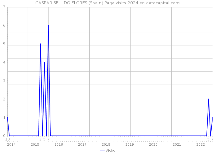 GASPAR BELLIDO FLORES (Spain) Page visits 2024 