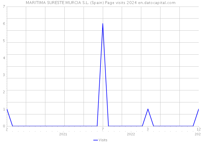 MARITIMA SURESTE MURCIA S.L. (Spain) Page visits 2024 