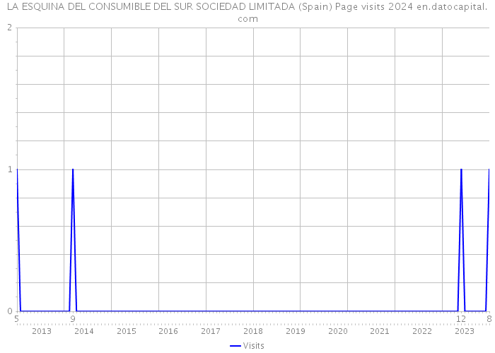 LA ESQUINA DEL CONSUMIBLE DEL SUR SOCIEDAD LIMITADA (Spain) Page visits 2024 