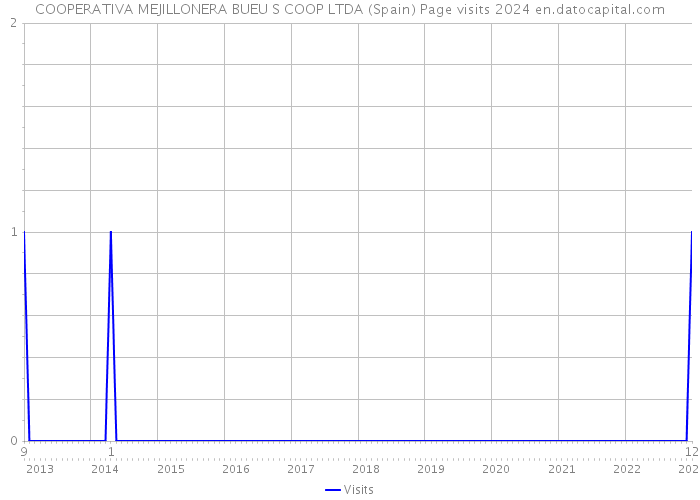 COOPERATIVA MEJILLONERA BUEU S COOP LTDA (Spain) Page visits 2024 