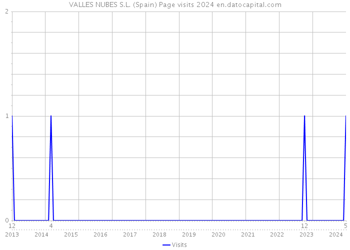 VALLES NUBES S.L. (Spain) Page visits 2024 