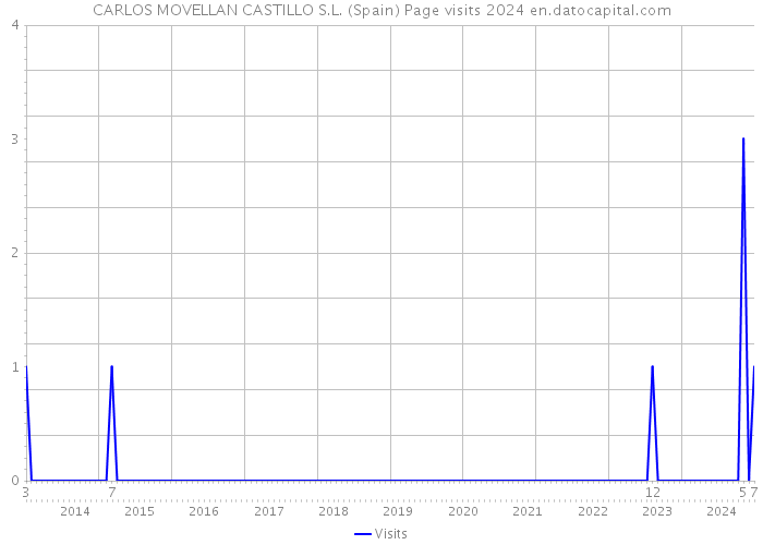 CARLOS MOVELLAN CASTILLO S.L. (Spain) Page visits 2024 