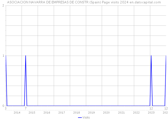 ASOCIACION NAVARRA DE EMPRESAS DE CONSTR (Spain) Page visits 2024 