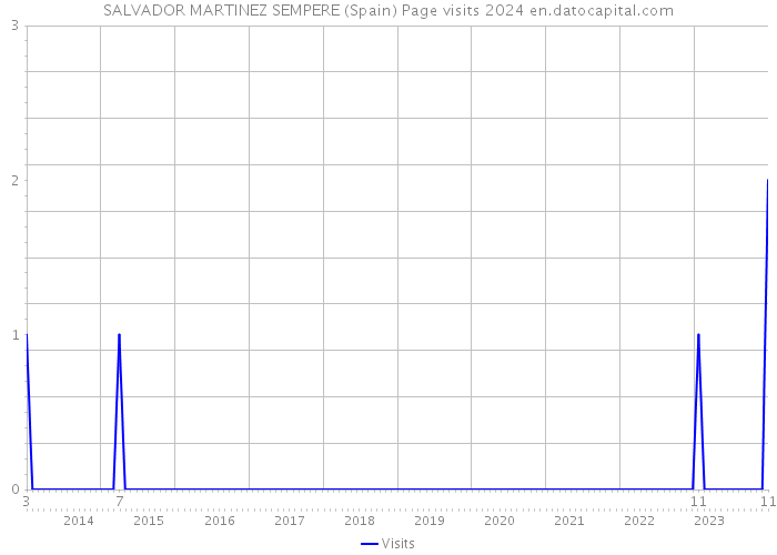 SALVADOR MARTINEZ SEMPERE (Spain) Page visits 2024 