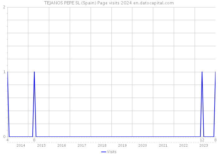 TEJANOS PEPE SL (Spain) Page visits 2024 