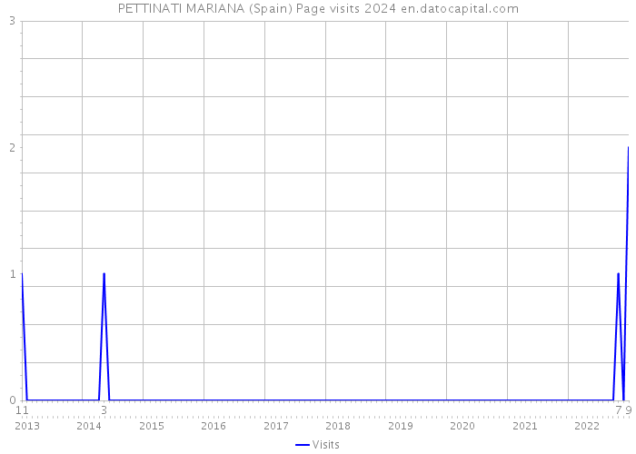 PETTINATI MARIANA (Spain) Page visits 2024 