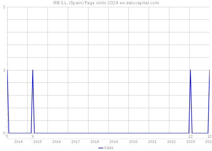 IRB S.L. (Spain) Page visits 2024 