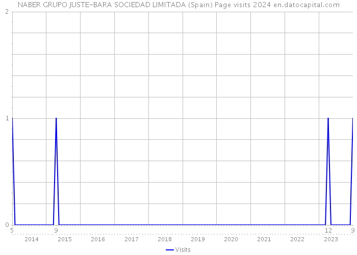 NABER GRUPO JUSTE-BARA SOCIEDAD LIMITADA (Spain) Page visits 2024 