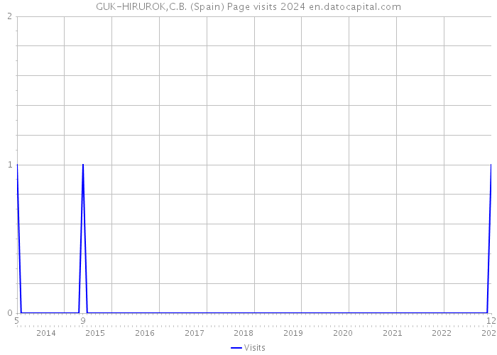 GUK-HIRUROK,C.B. (Spain) Page visits 2024 