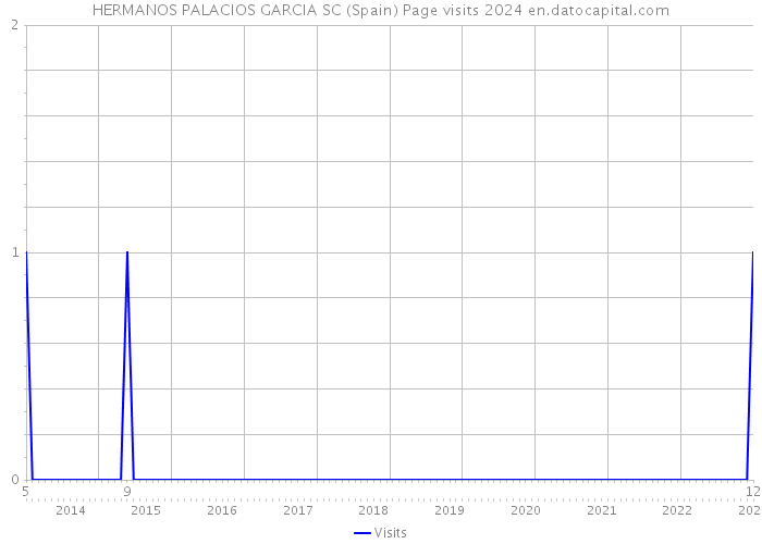 HERMANOS PALACIOS GARCIA SC (Spain) Page visits 2024 