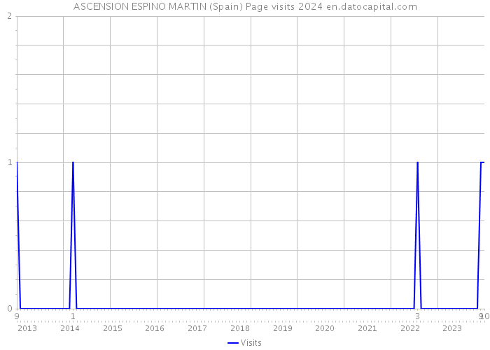 ASCENSION ESPINO MARTIN (Spain) Page visits 2024 