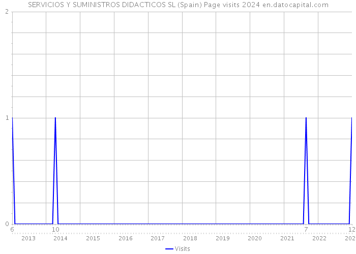 SERVICIOS Y SUMINISTROS DIDACTICOS SL (Spain) Page visits 2024 