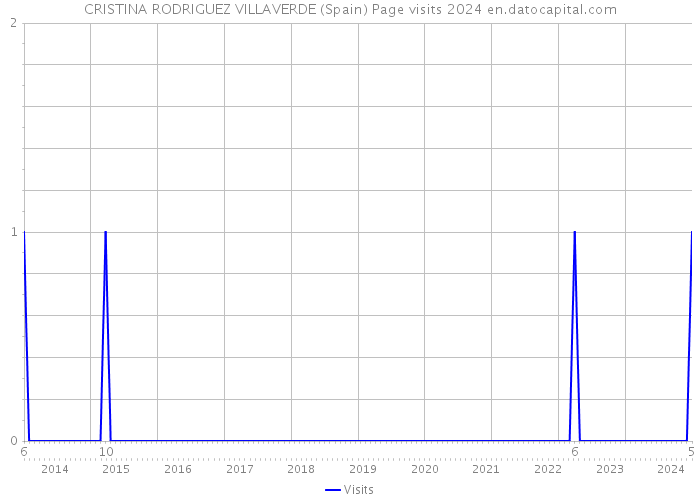 CRISTINA RODRIGUEZ VILLAVERDE (Spain) Page visits 2024 