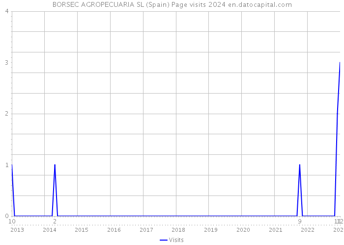 BORSEC AGROPECUARIA SL (Spain) Page visits 2024 
