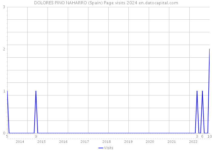 DOLORES PINO NAHARRO (Spain) Page visits 2024 