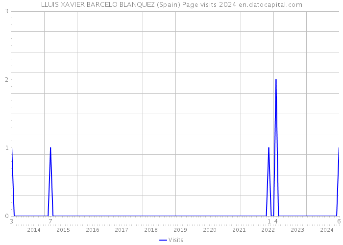 LLUIS XAVIER BARCELO BLANQUEZ (Spain) Page visits 2024 