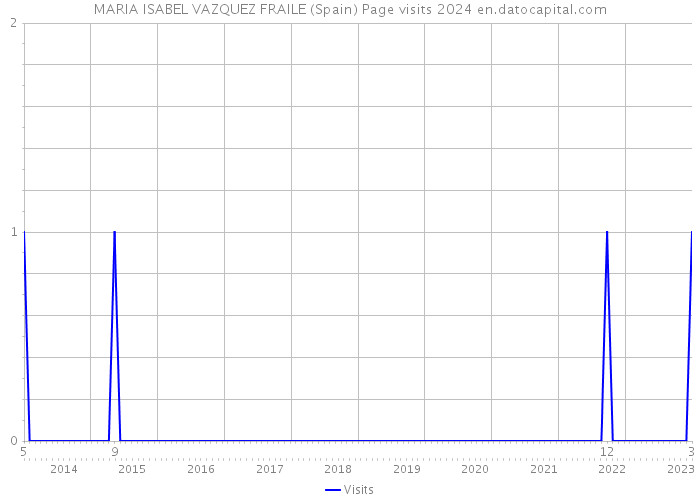 MARIA ISABEL VAZQUEZ FRAILE (Spain) Page visits 2024 