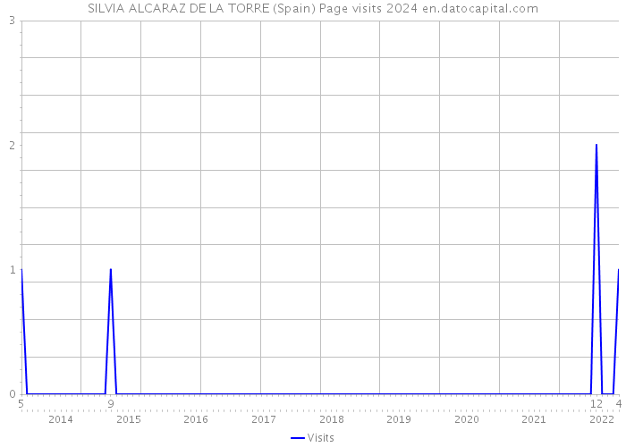 SILVIA ALCARAZ DE LA TORRE (Spain) Page visits 2024 