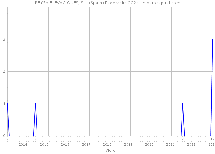REYSA ELEVACIONES, S.L. (Spain) Page visits 2024 