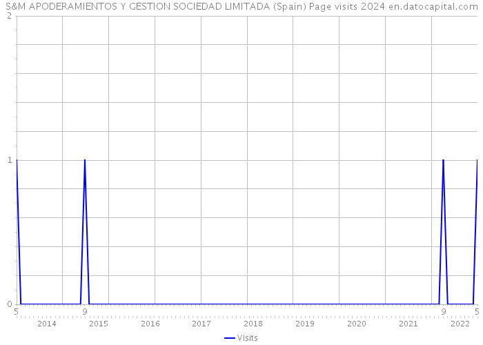 S&M APODERAMIENTOS Y GESTION SOCIEDAD LIMITADA (Spain) Page visits 2024 