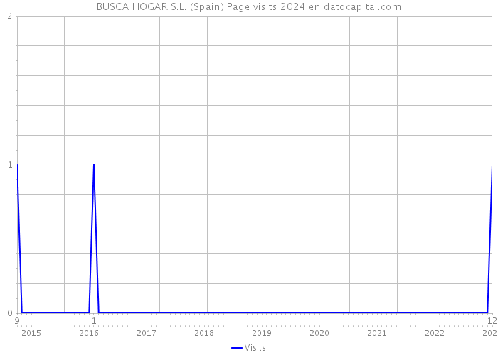 BUSCA HOGAR S.L. (Spain) Page visits 2024 