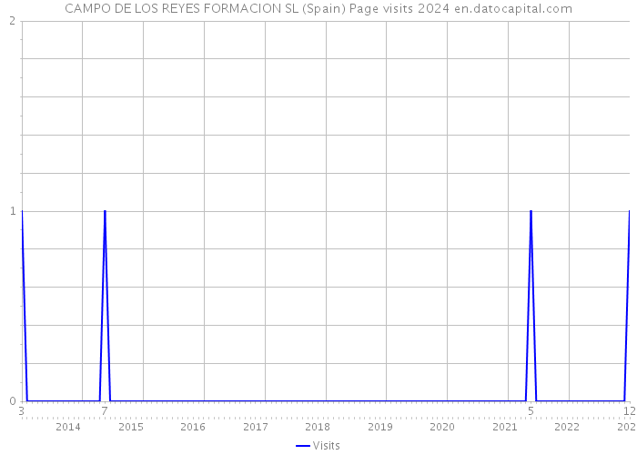 CAMPO DE LOS REYES FORMACION SL (Spain) Page visits 2024 