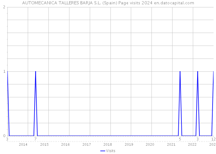 AUTOMECANICA TALLERES BARJA S.L. (Spain) Page visits 2024 