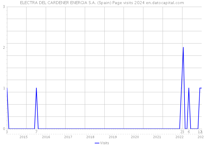 ELECTRA DEL CARDENER ENERGIA S.A. (Spain) Page visits 2024 