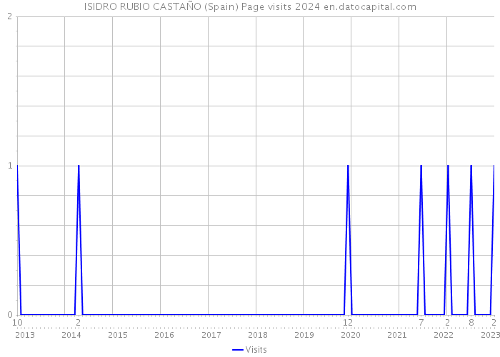 ISIDRO RUBIO CASTAÑO (Spain) Page visits 2024 