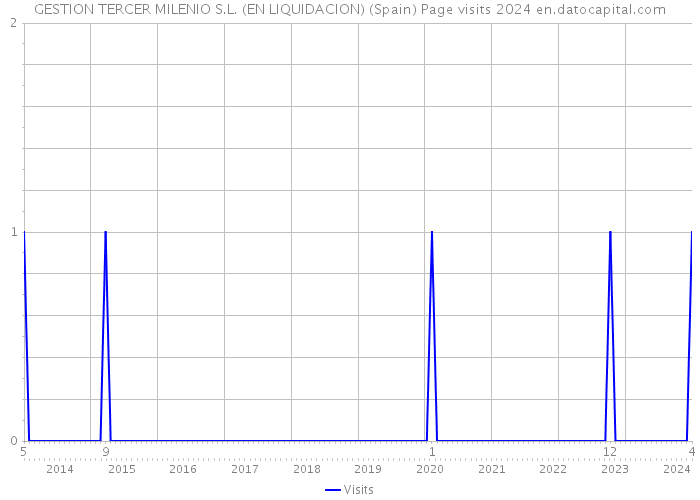 GESTION TERCER MILENIO S.L. (EN LIQUIDACION) (Spain) Page visits 2024 