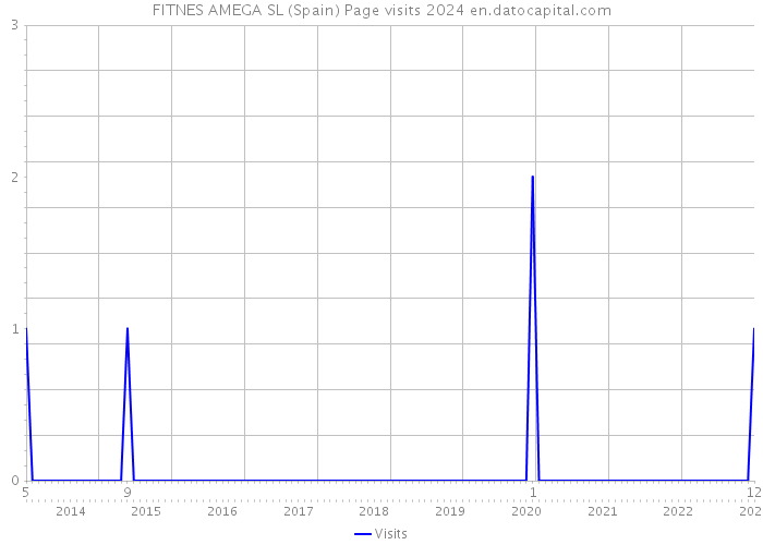 FITNES AMEGA SL (Spain) Page visits 2024 