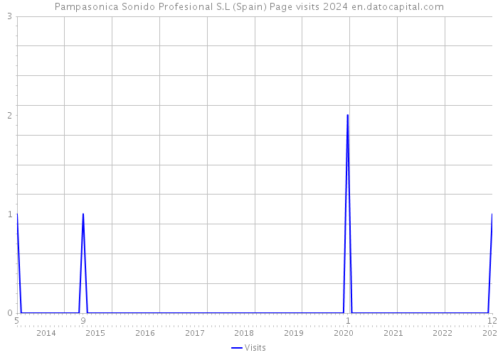 Pampasonica Sonido Profesional S.L (Spain) Page visits 2024 