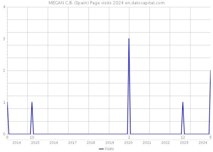 MEGAN C.B. (Spain) Page visits 2024 