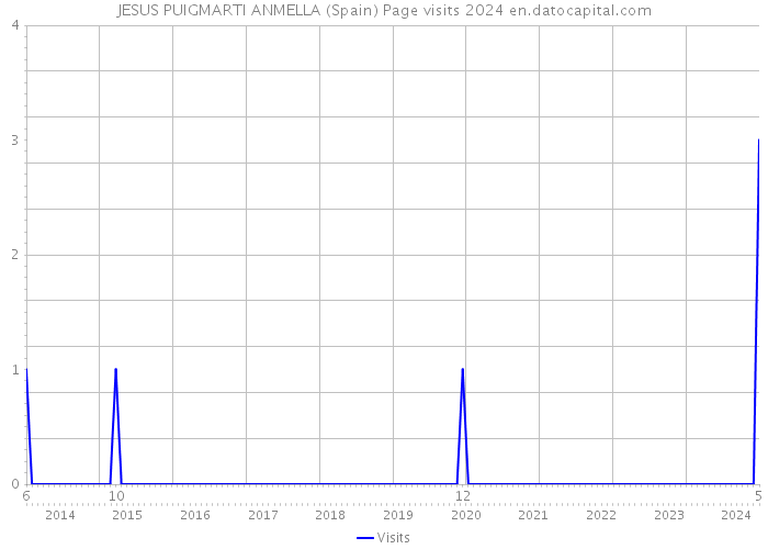 JESUS PUIGMARTI ANMELLA (Spain) Page visits 2024 