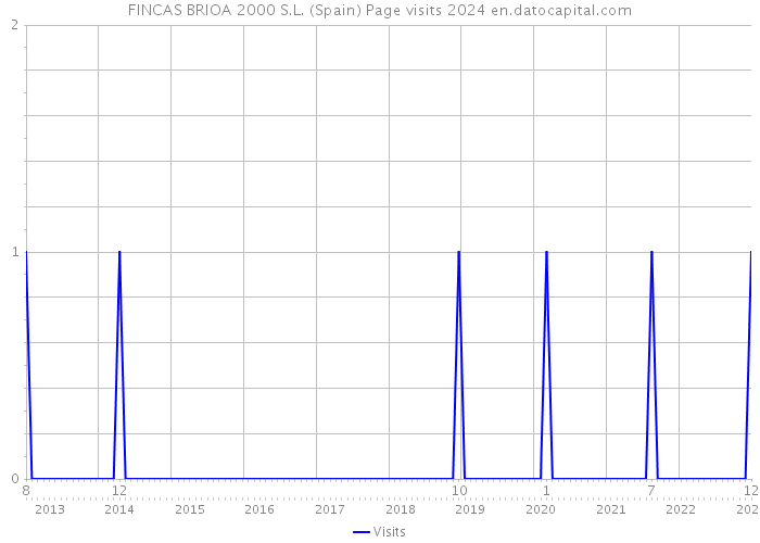 FINCAS BRIOA 2000 S.L. (Spain) Page visits 2024 