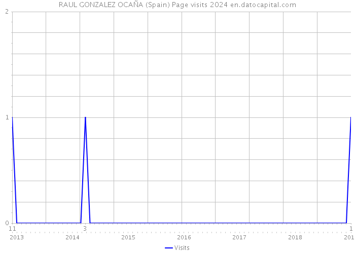 RAUL GONZALEZ OCAÑA (Spain) Page visits 2024 