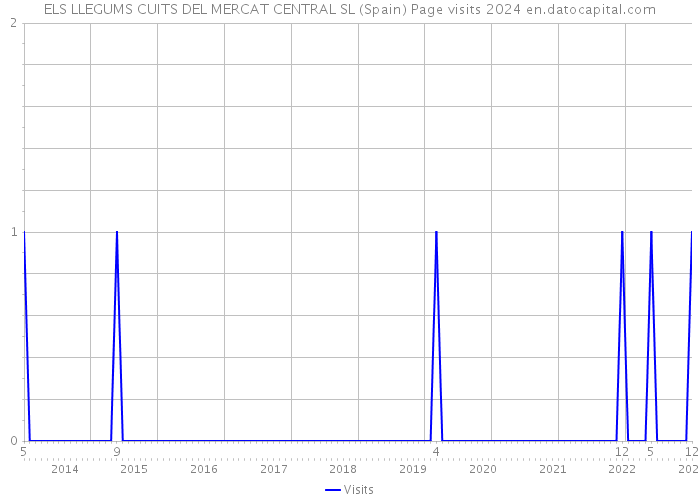 ELS LLEGUMS CUITS DEL MERCAT CENTRAL SL (Spain) Page visits 2024 
