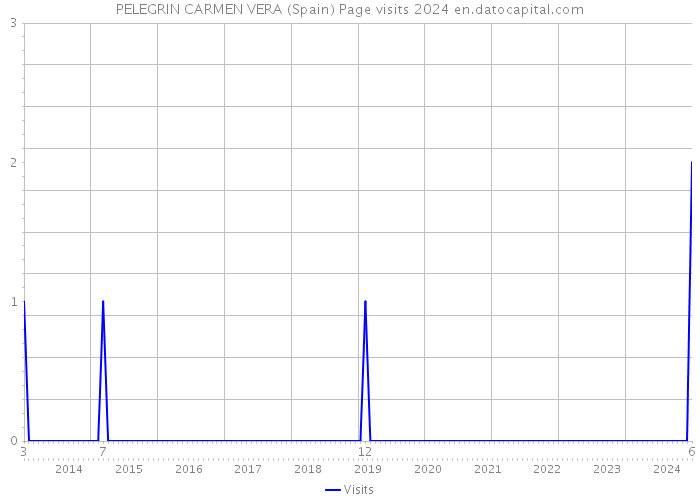 PELEGRIN CARMEN VERA (Spain) Page visits 2024 