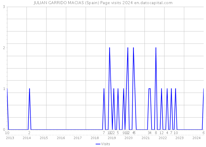 JULIAN GARRIDO MACIAS (Spain) Page visits 2024 
