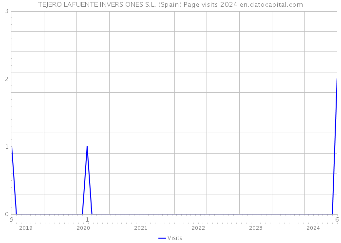 TEJERO LAFUENTE INVERSIONES S.L. (Spain) Page visits 2024 