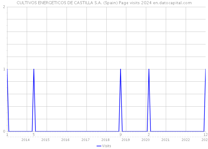CULTIVOS ENERGETICOS DE CASTILLA S.A. (Spain) Page visits 2024 