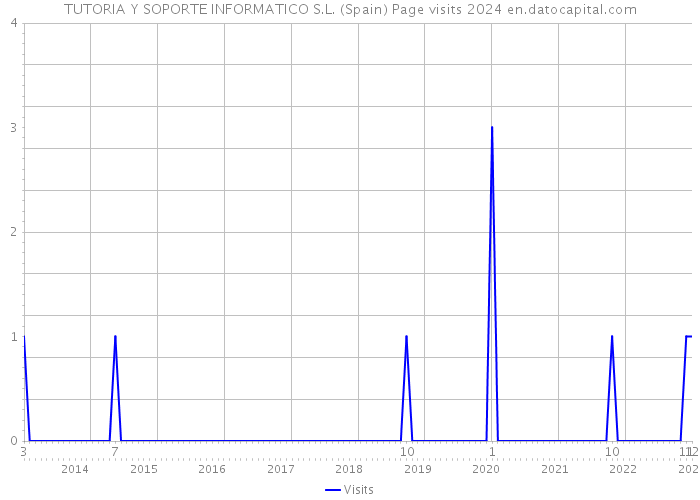 TUTORIA Y SOPORTE INFORMATICO S.L. (Spain) Page visits 2024 